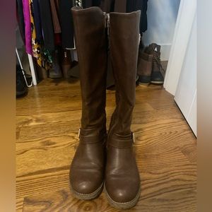 Tall brown boots